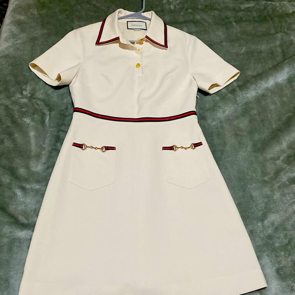 GUCCI White Mini Dress (S)